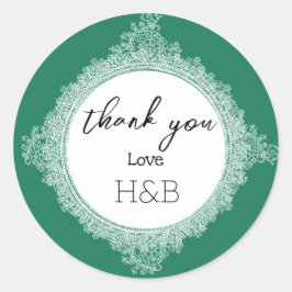 Adesivo Redondo Emerald Regal Sticker