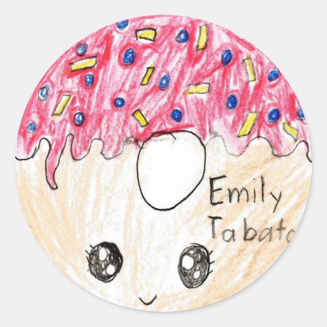 Adesivo Redondo Emily: Circle Sticker (Frente)