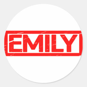 Adesivo Redondo Emily Stamp