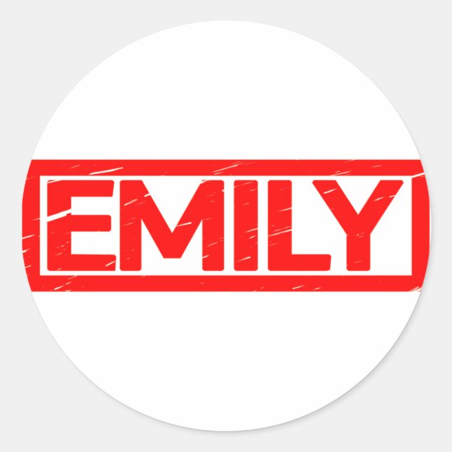 Adesivo Redondo Emily Stamp (Frente)