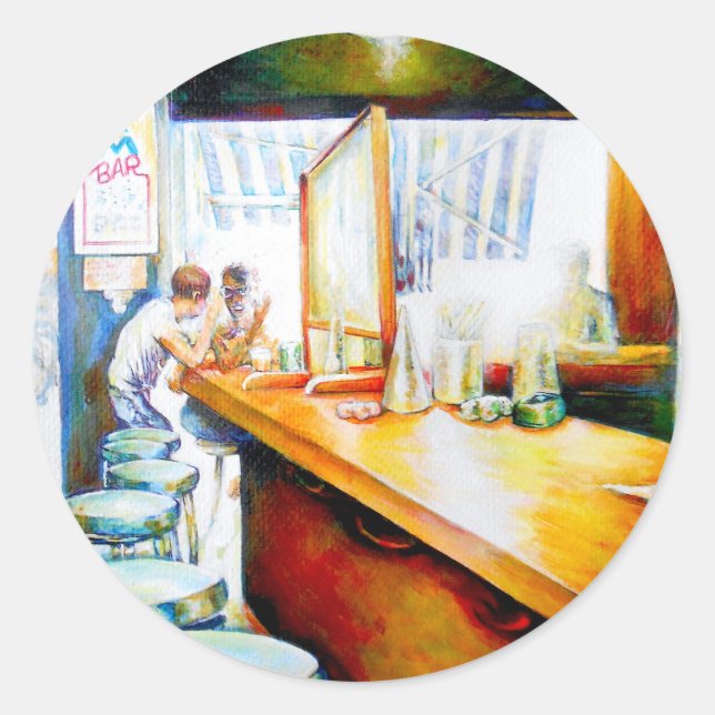 Adesivo Redondo Emocional para motivar, lógica para justificar (Frente)