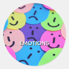 Adesivo Redondo Emociones