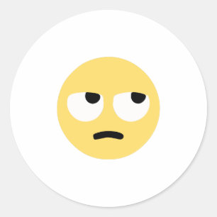 Adesivo Redondo emoji eye roll