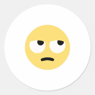 Adesivo Redondo emoji eye roll