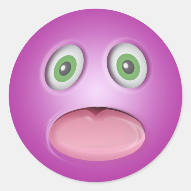 Adesivo Redondo Emoji Face (Frente)