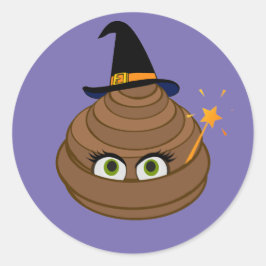 Adesivo Redondo Emoji, Pop Witchy e Engraçado