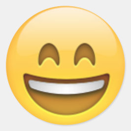 Adesivo Redondo Emoji Stickers