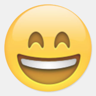 Adesivo Redondo Emoji Stickers