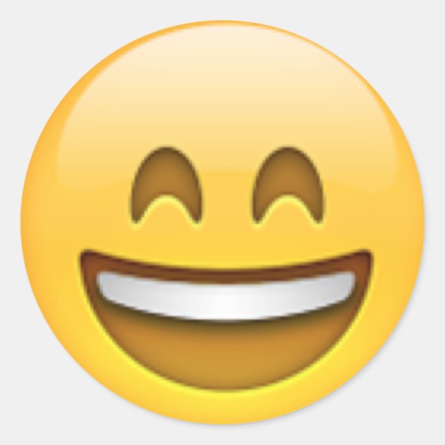 Adesivo Redondo Emoji Stickers (Frente)