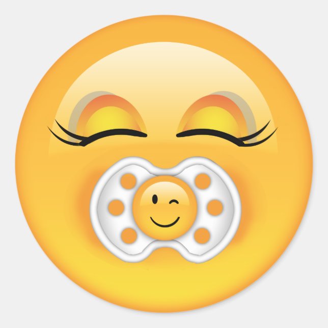 Adesivo Redondo Emoji Sweet Baby ID231 (Frente)
