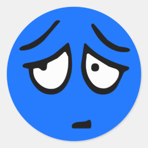 Adesivo Redondo Emoticon Customizable Background Sticker