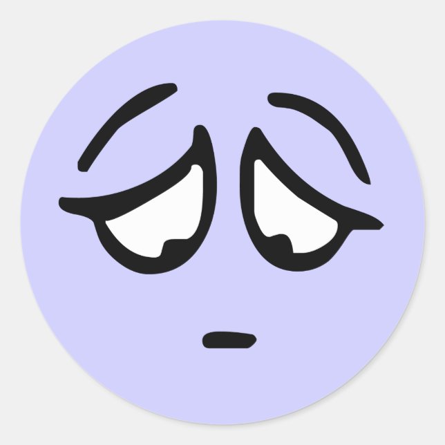 Adesivo Redondo Emoticon Customizable Background Sticker (Frente)