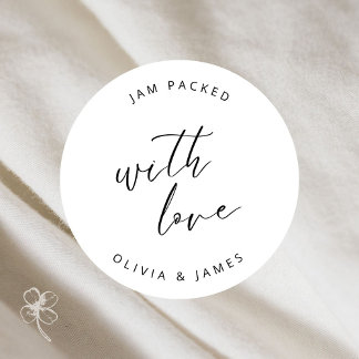 Adesivo Redondo Emperramento Embalado Com Pentes De Amor