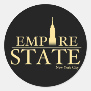 Adesivo Redondo Empire State Stickers