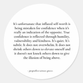 Adesivo Redondo Empowering quote