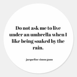 Adesivo Redondo Empowering quote