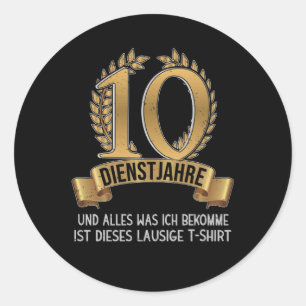 Adesivo Redondo Empresa Aniversário 25 Anos De Empresa De Funcion