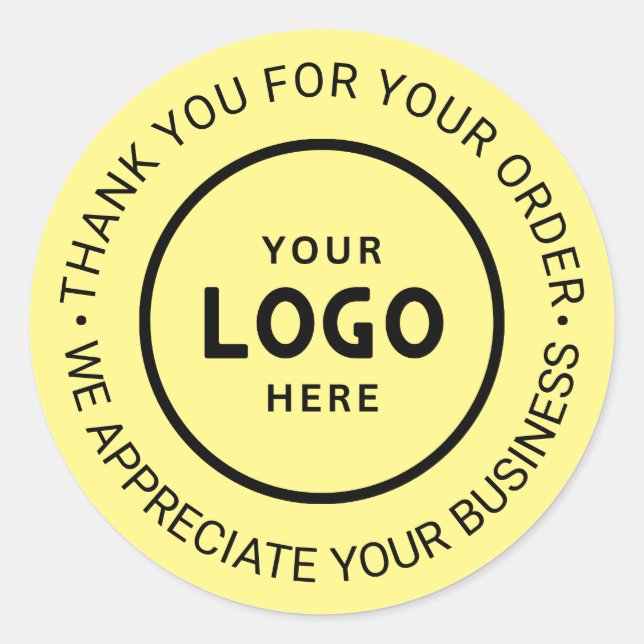 Adesivo Redondo Empresa de logotipo comercial personalizado Obriga (Frente)