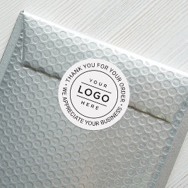 Adesivo Redondo Empresa de logotipo comercial personalizado Obriga