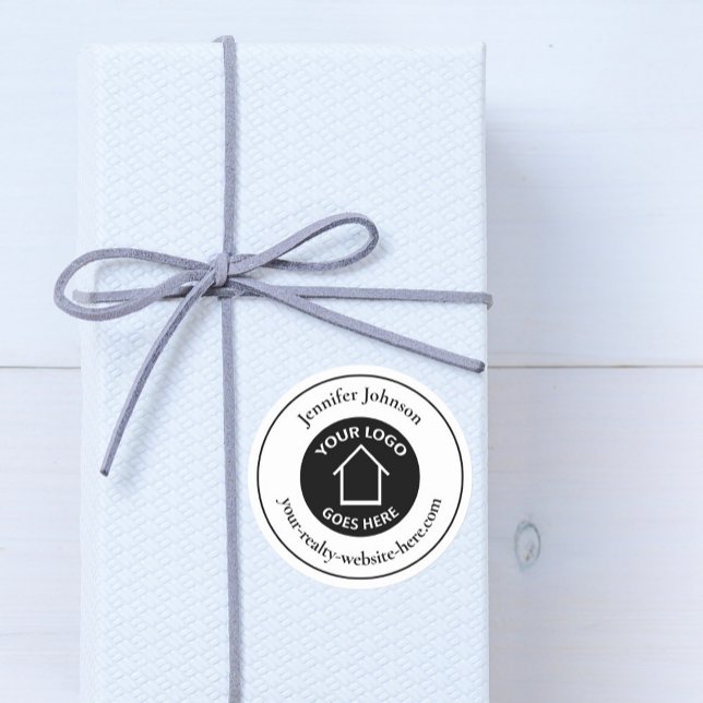 Adesivo Redondo Empresa Imobiliária Adicione Seu Realce Personaliz (Criador carregado)