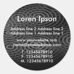 Adesivo Redondo Empresa/Perfil de Chuva Elétrica