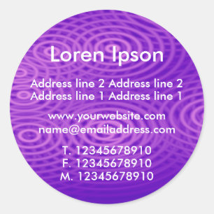 Adesivo Redondo Empresa/Perfil de Rain Elétrico