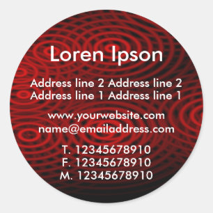 Adesivo Redondo Empresa/Perfil do Red Rain