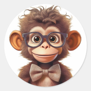 Adesivo Redondo Empresas de macacos