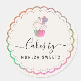 Adesivo Redondo Empresas modernas de padaria