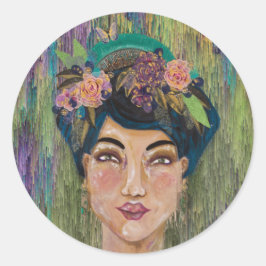 Adesivo Redondo Empress Ametyst Asiático Nobre Queen