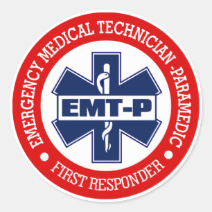 Adesivo Redondo EMT-P (tecnologia médica da emergência -