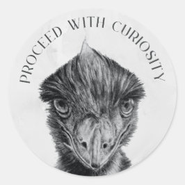 Adesivo Redondo Emu Envelope Seal Sticker | Prossiga Com Curiosida