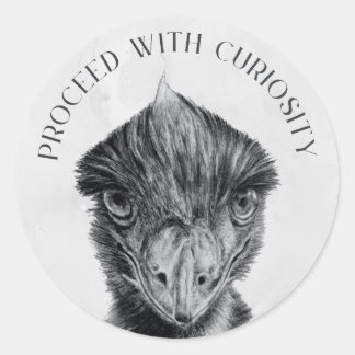 Adesivo Redondo Emu Envelope Seal Sticker | Prossiga Com Curiosida
