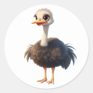Adesivo Redondo Emu Stickers