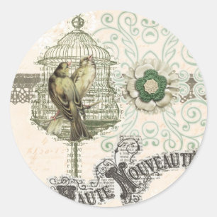 Adesivo Redondo En Paris de Haute Nouveau