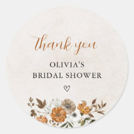 Adesivo Redondo Enamorarse | Agradecimento para Chá de Noiva