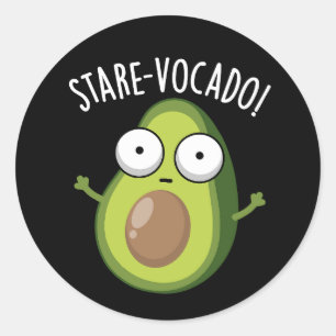 Adesivo Redondo Encantado Encantado Avocado Pun Dark BG