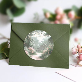 Adesivo Redondo Encantado Jardim Sweet 16 rosa ID1163