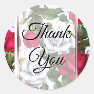Adesivo Redondo Encanto moderno rústico do chique dos rosas