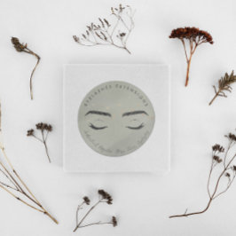 Adesivo Redondo Encapsulamento de Estrelas de Folha Faux Extensões