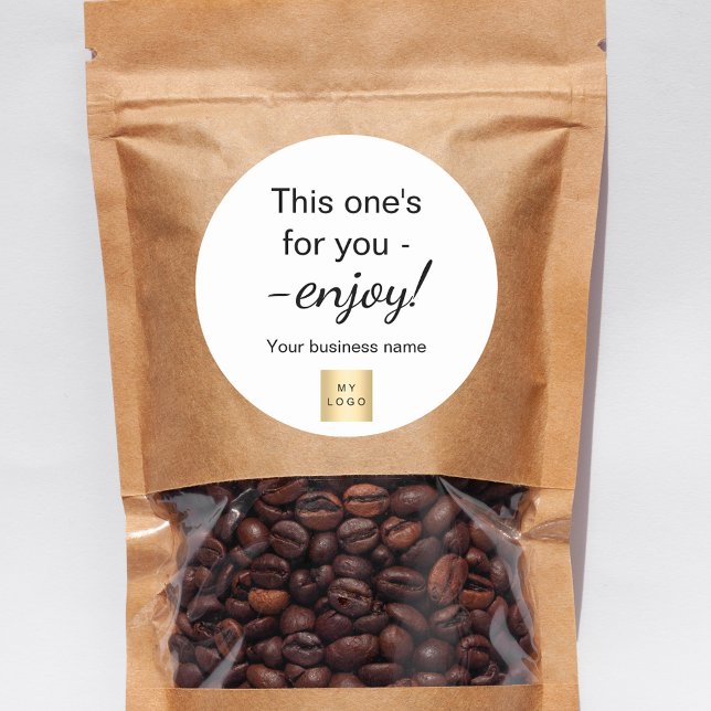 Adesivo Redondo Encapsulamento de logotipos comerciais comprando o (Criador carregado)