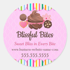 Adesivo Redondo Encapsulamento de padaria de anestesia