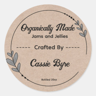 Adesivo Redondo Encapsulamento de suprimentos comerciais personali