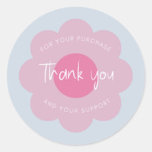 Encapsulamento Girly Cute Modern Flower "Obrigado"