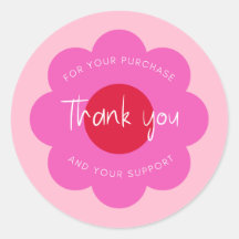 Encapsulamento Girly Cute Modern Flower "Obrigado"