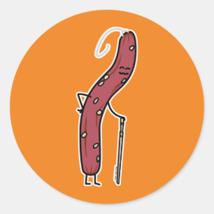 Adesivo Redondo Enchido seco chinês envelhecido Lap Cheong Cantonê