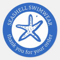 ENCOMENDA OBRIGADO Starfish Praia Azul Branco PERS