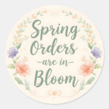 Encomendas de primavera estão em flor azul