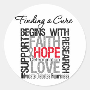 Adesivo Redondo Encontrando uma cura para o diabetes