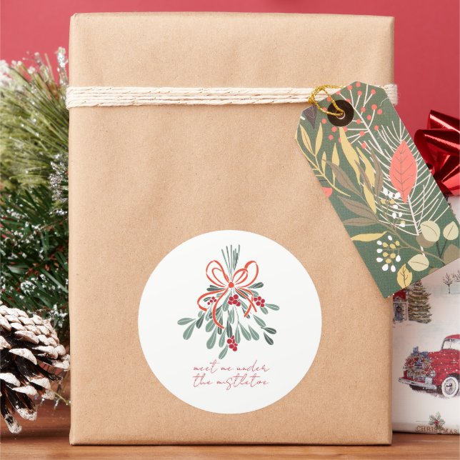 Adesivo Redondo Encontre-me sob o mistério (Feriado)